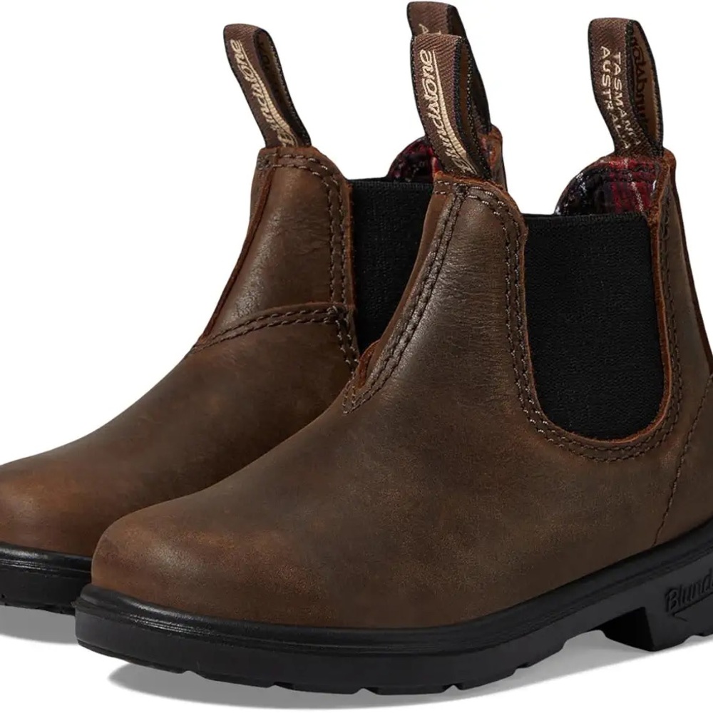 New Blundstone Kids Brown Leather Chelsea Boots - size 1